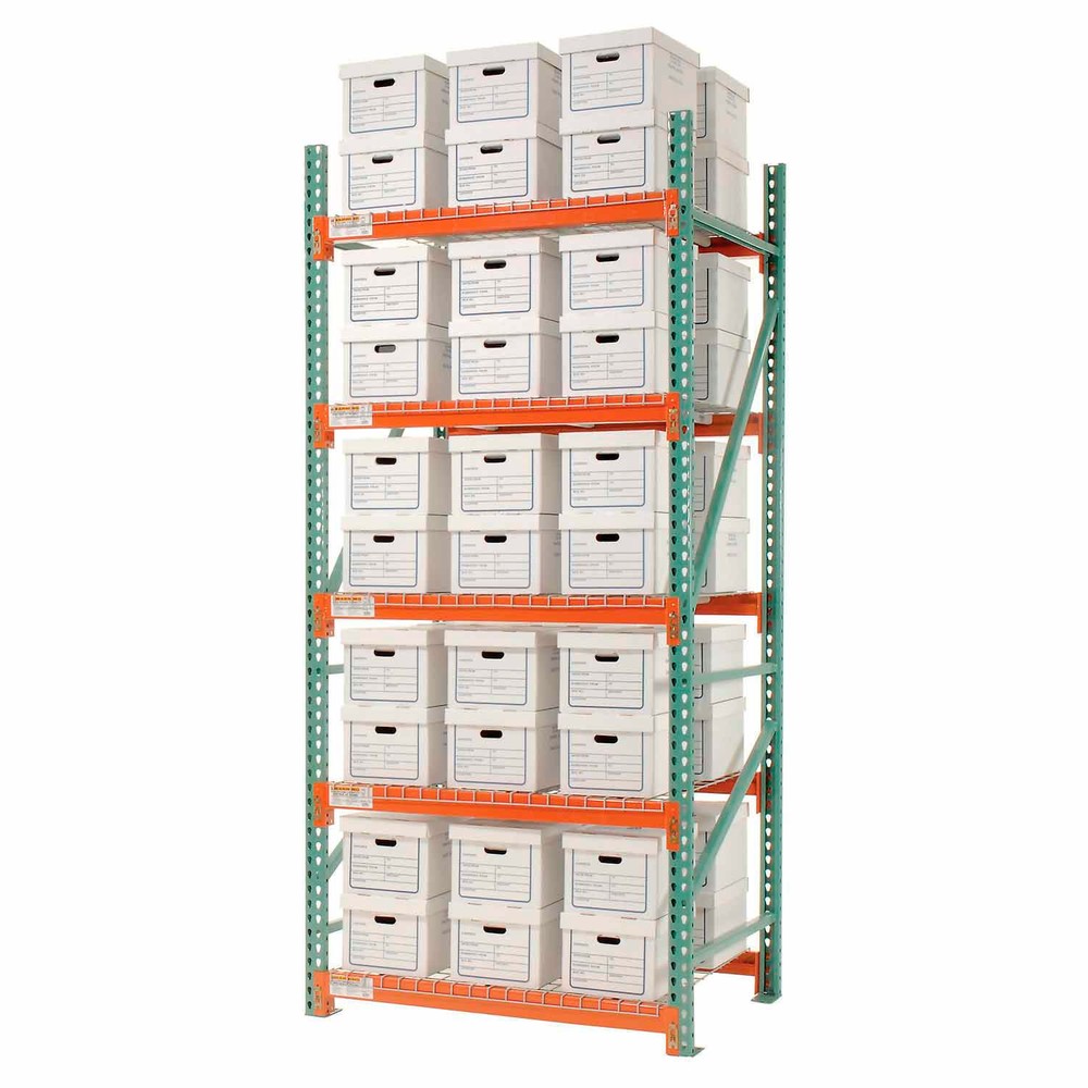 Global Industrial Record Storage Rack Starter Letter Legal 48″W x 42″D x 120″H