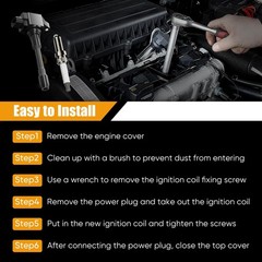 Ignition Coil Pack and Iridium Spark Plug for 2007-2019 Nissan Altima Cube Ro…