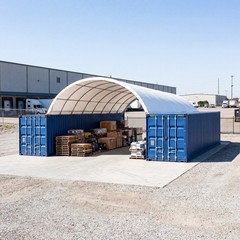 Chery Industrial Container Canopy Shelter Durable Storage Cover Container Roof