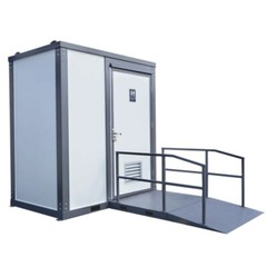 Handicap-Accessible Portable Restroom w/ Bowl & Sink Mobile Toilet for Disabled