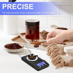 Milligram Scale 50G/0.001G High Precision Mg Scale, Portable Jewelry Scale .001