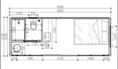 20FT Moon Pod Prefabricated Modular Home Full Bathroom/ Kitchenett Free Shipping