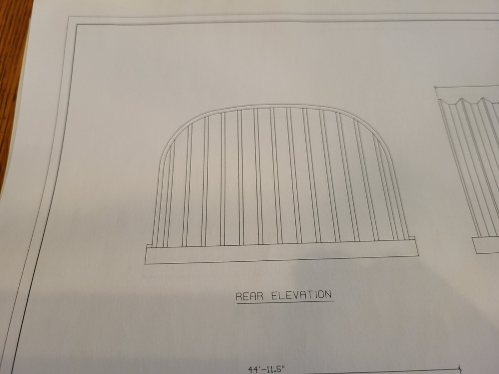 20x44x13.5 metal building, one metal end wall, 2 windows, all hardware, NEW!