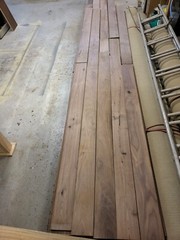 Retired Builder has items to sell, American walnut board, Italian granite sets