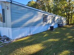 Modular mobile home for sale 14/80ft light green shingle roof and vinyl siding