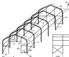 20’x40’x16′ HEAVY DUTY Dual Truss 30 oz PVC Fabric Storage Building* PRESELLING*