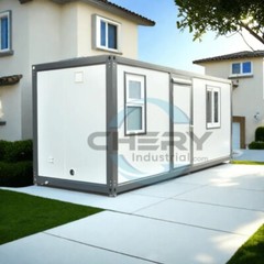 7ftx20ft Portable Office w/ Bathroom Steel Frame Double-Glazed Openable Windows
