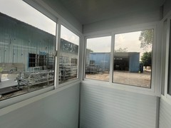 Assembled Guard Shack Ticket Toll Security Booth Prefab Portable Office 4x4x7