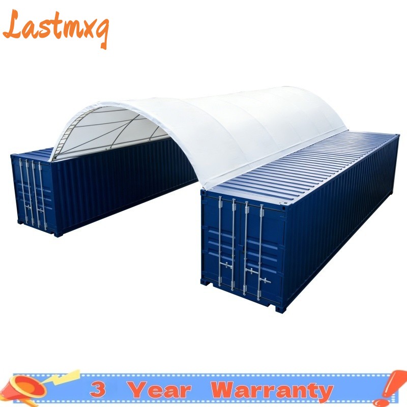 40x20x7FT Shipping Container Canopy w/Galvanized Steel Frame & PVC Fabric Cover