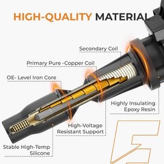 Autoexact Ignition Coil Iridium Spark Plug Hyundai Kia 4pc