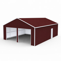 33′ x 25′ x 14′ Metal Car Garage/Outdoor Storage Shed/Heavy-Duty Steel Barn