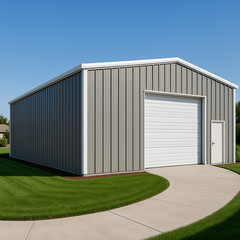 30x30x14 Steel Building Kit | Rigid Frame I-Beam | Commercial Grade