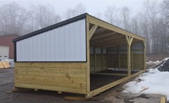 Horse Run-in – Livestock Shelter – Goat Shed – Sheep Shed 12×28