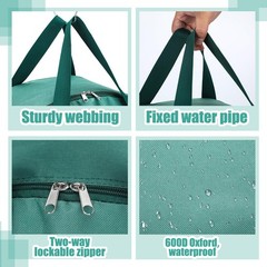 Bulyoou 600D Oxford RV Hose Storage Bag Garden Cover Multipurpose Green
