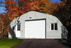 30x36x15 DuroSPAN Steel Building Clear Span Arch Garage / Shop / Storage