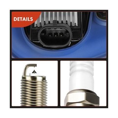 A-Premium (Blue) Set of 12 Ignition Coil Pack and Iridium Spark Plu… Fast Ship
