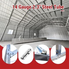 51x31FT Metal Barn Garage w/ Electric Roll-Up Door for Farm & Industrial Storage