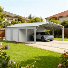 46′ x 23’x 14′ Steel Garage Shed Reinforced Metal Storage Building with 2 Doors
