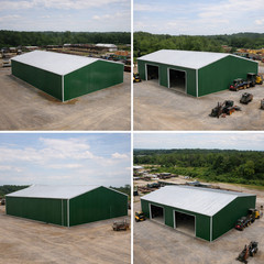 100x100x22 Steel Building Kit | Rigid Frame I-Beam | Machine shop
