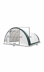 30x85x15 Canvas Fabric Storage Building Shelter Shop Hoop Barn/Car Garage