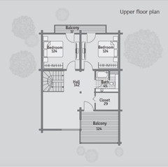 LOG HOUSE KIT #LH-105 ECO FRIENDLY WOOD PREFAB DIY BUILDING CABIN HOME MODULAR