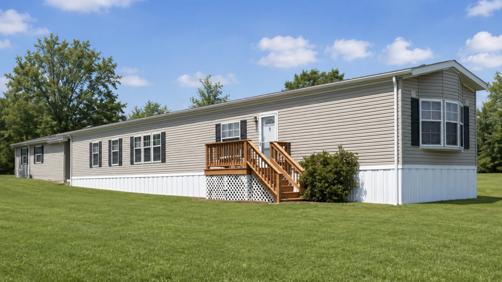 80×14 Single Wide Mobile Home 2 Car Garage & 25×10 Storage Building & Carport