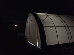 20x30x12 Canvas Fabric Building Shelter w/ Metal Frame, Camper, Boat Storage NEW