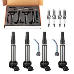 Iridium Spark Plug Ignition Coil Pack UF596 4 Set, Fit For Toyota Corolla S M…