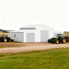 42’x30’x13′ Metal Garage Shed Barn Outdoor Storage Heavy Duty Galvanized Steel