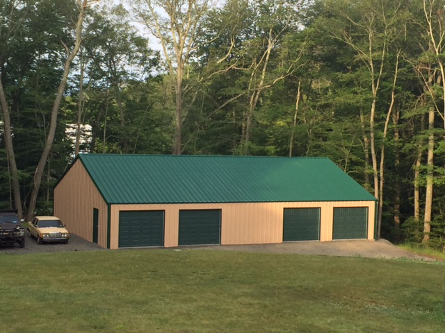 GALVANIZED STEEL INSULATED 4-CAR GARAGE – METAL BUILDING – Shop KIT