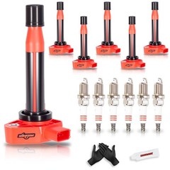 Set of 6 Ignition Coil Pack and Iridium Spark Plugs Fits for Honda 1999-2010 …