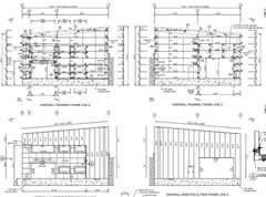 50′ x 90′ prefab steel buildings w/ crane support