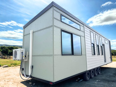 New Forever Tiny Home on Wheels 40′ Suite with bed closet & full kit & bath