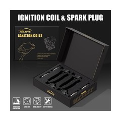 Ignition Coil Pack and Iridium Spark Plug for 2007-2019 Nissan Altima Cube Ro…