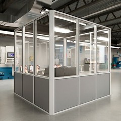 CGP Aluminum & Glass Conference Room 8′ x 10′ Clear Anodized