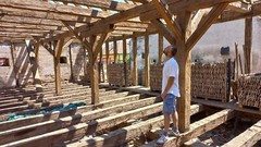 Historic Beam and Post Frame for Chalet