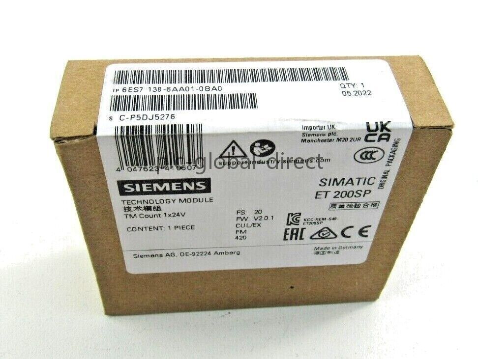 Siemens 6ES7138-6AA01-0BA0 6ES7 138-6AA01-0BA0 Sealed New UPS