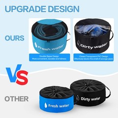 Gociean RV Sewer Hose Storage 4 Packs, Large, Blue, Black, Yellow, Orange
