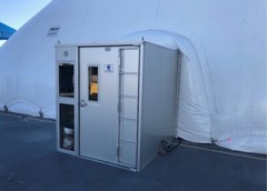 Air Dome, 7200 sq. ft., air structure, 60″ x 120″, HVAC 50 ton Trane gas unit