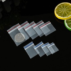 100Pcs PE Plastic Packaging Bag Ziplock Bag Pill Packaging Bag 2×3/2.5×3/3.5x5cm
