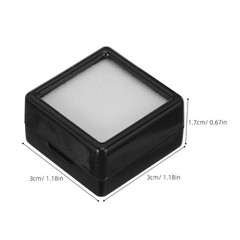 20 Pcs Gems Showcase Box Stone Jewelry Boxes Small Display Holder for