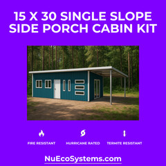ARIZONA FIRE RESISTANT 30 X 30 GALVANIZED STEEL CABIN KIT