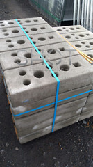 Set of 80 | Construction fence round frame | 3.5 x 2.0 m | Mobile fence 280 lnm