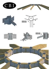 The Almeda post & bent wood beam monolithic wood shell Kit Lumber batch. Free De