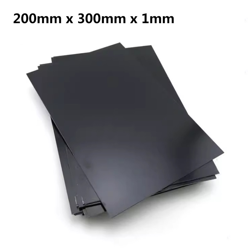 1pc Black ABS Plastic Flat Sheet Plate Board DIY Model Craft 1mm x 200mm x 300mm