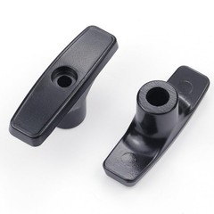 Bolaxin 2 PCS Metal RV Waste Valve Handle Kits, with 4 Nuts 2 Screws 2 Black