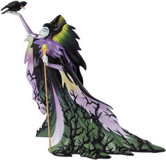 Disney Showcase Maleficent Holding a Staff Botanical Figurine, 9.45 Inch, Multic
