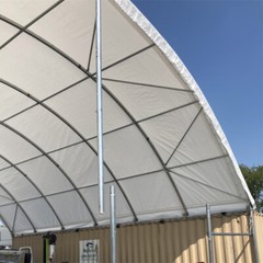20’x40’x6.5′ 11 oz PE Canvas Fabric Building Shipping Container Canopy Shelter