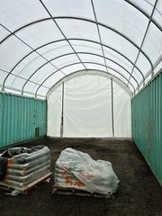 20×40 (10 oz PE) Shipping Container Mounted Selter Fabric Canvas Storage Canopy