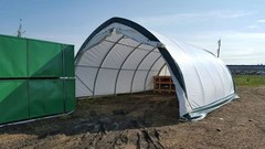 20x30x12 Canvas Fabric Building Shelter w/ Metal Frame, Camper, Boat Storage NEW